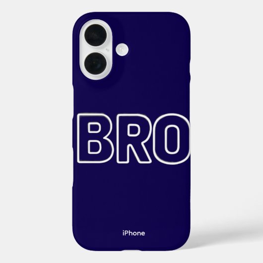 Neon Bro iPhone 16 Hoesje (Achterkant)