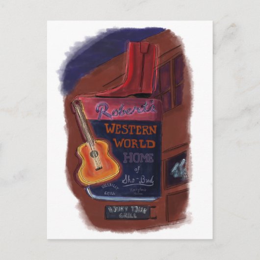 Neon Broadway Nashville Tennessee - Postcard Briefkaart (Voorkant)