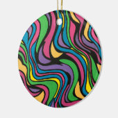 Neon Brook-Psychedelic Abstract Art Keramisch Ornament (Links)