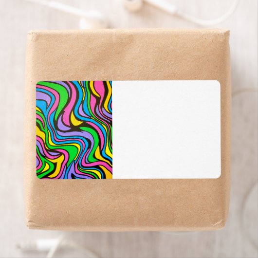 Neon Brook-psychedelische moderne kunst Etiket (Insitu)