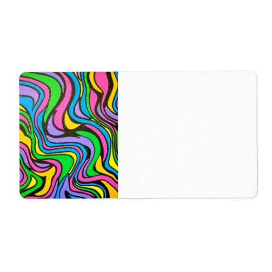 Neon Brook-psychedelische moderne kunst Etiket (Voorkant)