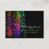 Neon Brush Strokes Visitekaartje (Voorkant)