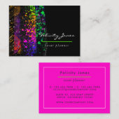 Neon Brush Strokes Visitekaartje (Voorkant / Achterkant)