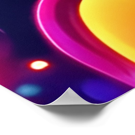 Neon Bubble Pattern Poster (Hoek)