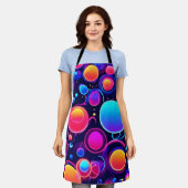Neon Bubble Pattern Schort (Gedragen)