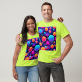 Neon Bubble Pattern T-shirt (Unisex)