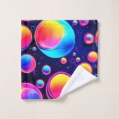 Neon Bubble Universe Bad Handdoek (Wasdoekje)