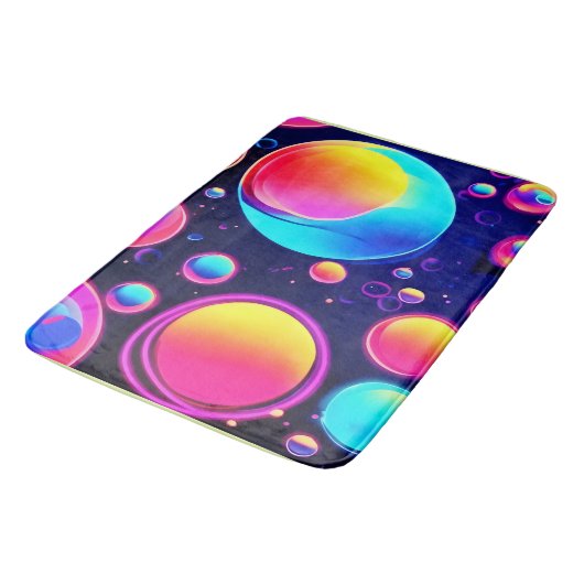 Neon Bubble Universe Badmat (Gekanteld)
