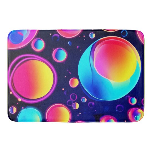 Neon Bubble Universe Badmat (Voorkant)