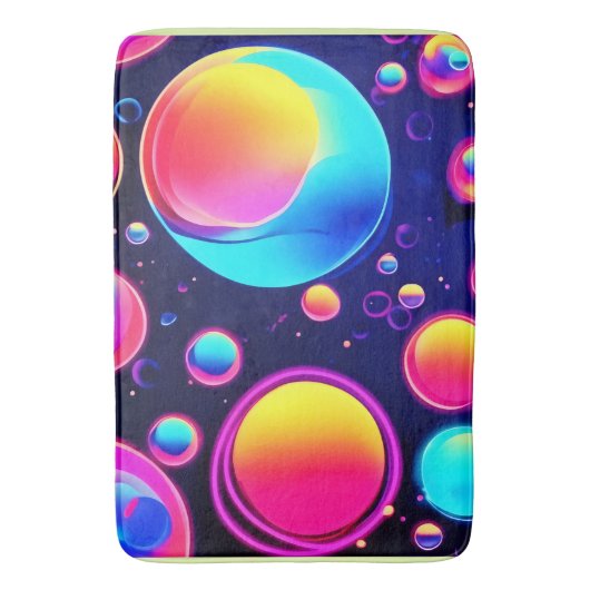 Neon Bubble Universe Badmat (Voorkant Verticaal)