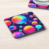 Neon Bubble Universe Bier Onderzetter (Linkerzijde)