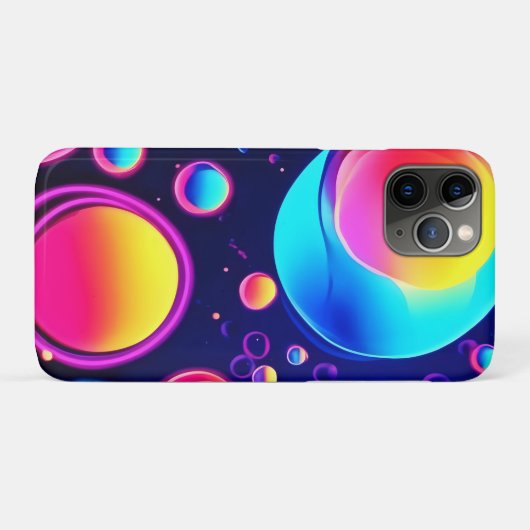 Neon Bubble Universe Case-Mate iPhone Case (Achterkant (horizontaal))