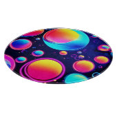 Neon Bubble Universe Snijplank (Hoek)