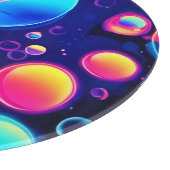 Neon Bubble Universe Snijplank (Hoek)