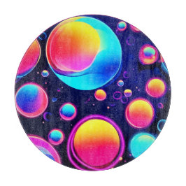 Neon Bubble Universe Snijplank