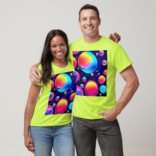 Neon Bubble Universe T-shirt (Unisex)
