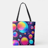 Neon Bubble Universe Tote Bag (Achterkant)