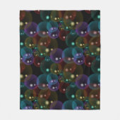 Neon Bubbles Fleece Deken (Voorkant)