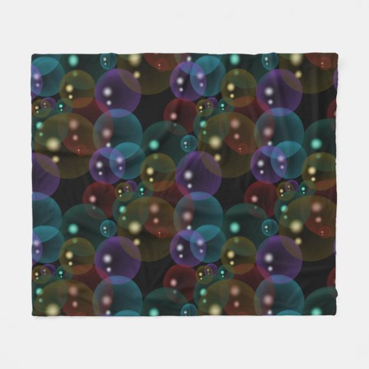 Neon Bubbles Fleece Deken (Voorkant (Horizontaal))