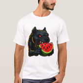Neon Bulldog & Watermelon T-Shirt – Summer Vibes E (Voorkant)