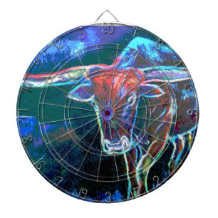Neon Bull's Eye Dart Board Dartbord