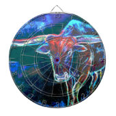 Neon Bull's Eye Dart Board Dartbord (Voorkant)