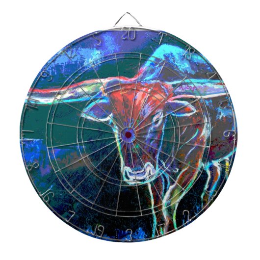 Neon Bull's Eye Dart Board Dartbord (Voorkant)