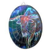 Neon Bull's Eye Dart Board Dartbord (Voorkant Rechts)