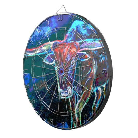 Neon Bull's Eye Dart Board Dartbord (Voorkant Rechts)