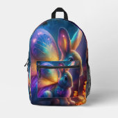 Neon Bunny Bedrukte Rugzak (Voorkant)