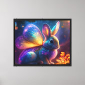 Neon Bunny Canvas Afdruk (Voorkant)