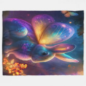 Neon Bunny Fleece Deken (Voorkant (Horizontaal))