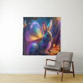 Neon Bunny Wandkleed (In situ)