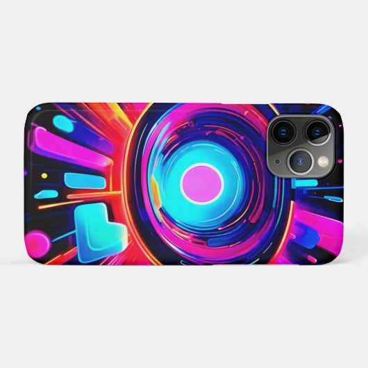 Neon Burst: Abstracte energie Case-Mate iPhone Case (Achterkant (horizontaal))