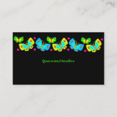 Neon Butterflies Profielkaart Visitekaartje (Achterkant)