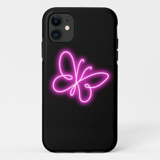 Neon butterfly Case-Mate iPhone case (Achterkant)