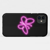 Neon butterfly Case-Mate iPhone case (Achterkant (horizontaal))