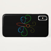 Neon Butterfly Case-Mate iPhone Case (Achterkant (horizontaal))