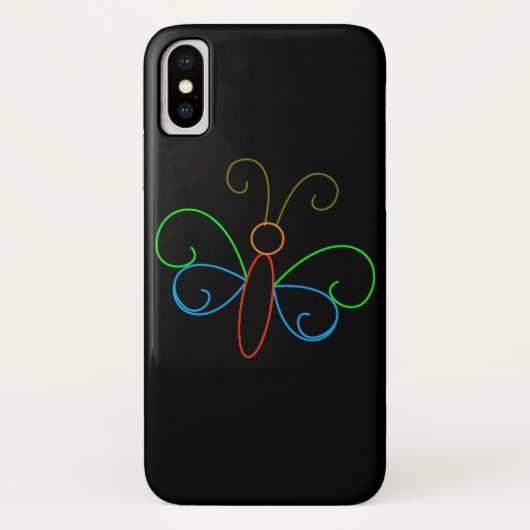 Neon Butterfly Case-Mate iPhone Case (Achterkant)