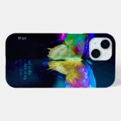 Neon Butterfly-Hoesje Case-Mate iPhone Case (Achterkant (horizontaal))