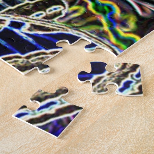 Neon Butterfly Legpuzzel (Zijkant)