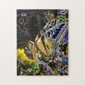 Neon Butterfly Legpuzzel (Verticaal)