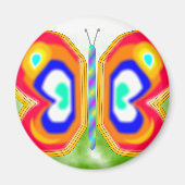 Neon Butterfly Magneet (Voorkant)