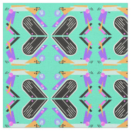 Neon Butterfly Patroon Neenjaren Stof