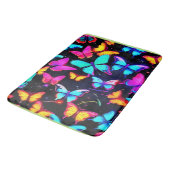 Neon Butterfly Pattern Badmat (Gekanteld)