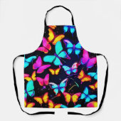 Neon Butterfly Pattern Schort (Voorkant)
