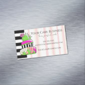 Neon Cactus Business Card Magnetisch Visitekaartje (Voorbeeld)