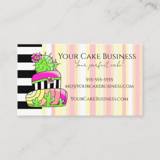 Neon Cactus Business Card Visitekaartje