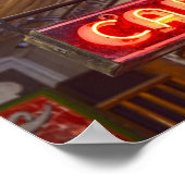 Neon Cafe Sign, Jefferson, Texas Poster (Hoek)