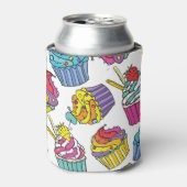Neon Cakes: Pop Art Pattern. Blikjeskoeler (Blikje Voorkant)